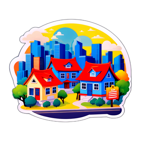 稳定房地产市场的城市风景