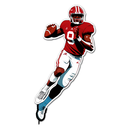 Bold Alabama Football Sticker