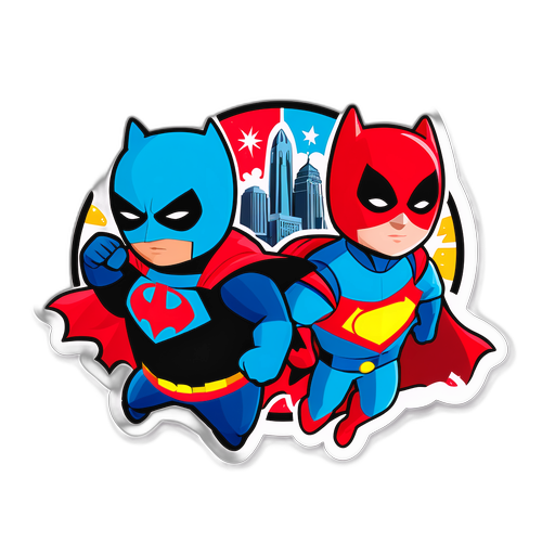 Креативное представление Каролины и Филадельфии как супергероев