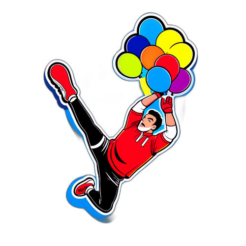 Lustige Illustration eines Handballtorwarts