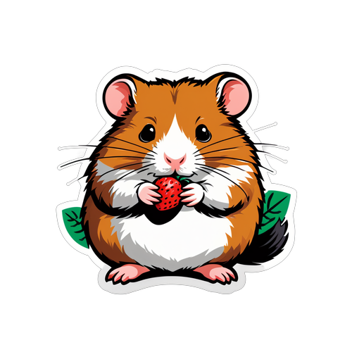 So süß, dass es weh tut! Der niedlichste Hamster Sticker der Welt!