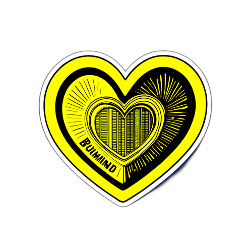 Sticker ya Moyo wa Dortmund