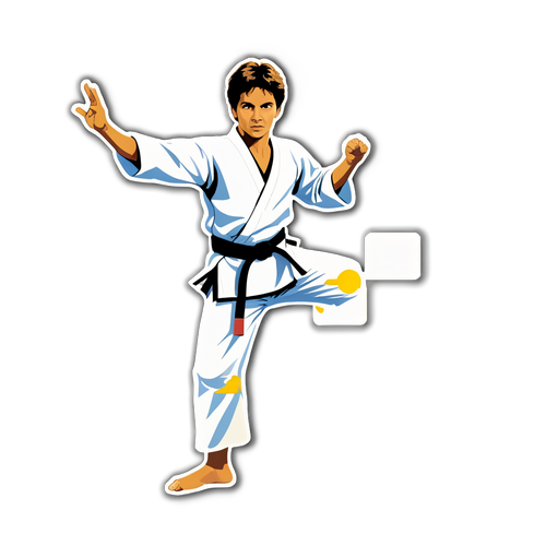 Sticker ng Nostalgya para kay Ralph Macchio at ang Karate Kid