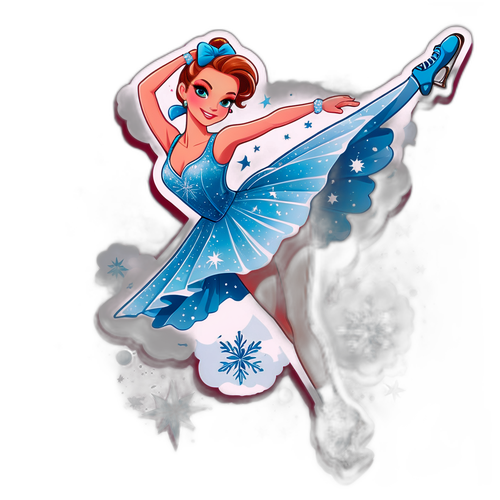 Dinamikus matrica Katerina Witt jégkorcsolyázó pózban