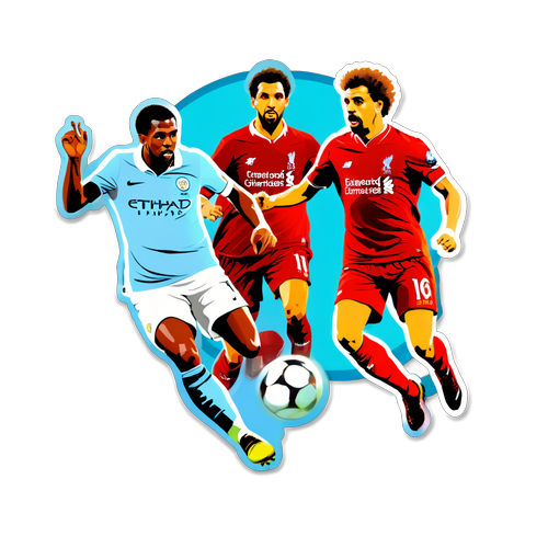 Sticker trận đấu Liverpool và Man City