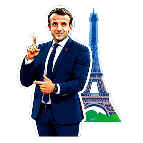 Tarikan Paris: Emmanuel Macron Bersama Menara Eiffel, Perpaduan Kepimpinan dan Budaya!