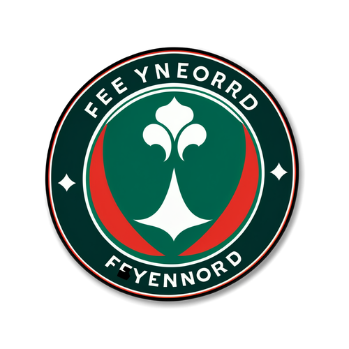 Retro Feyenoord Logo Sticker