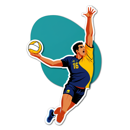 Ebrar Karakurt'un Voleybol Salonu: Enerji ve Tutku Dolu Sticker ile Tanışın!