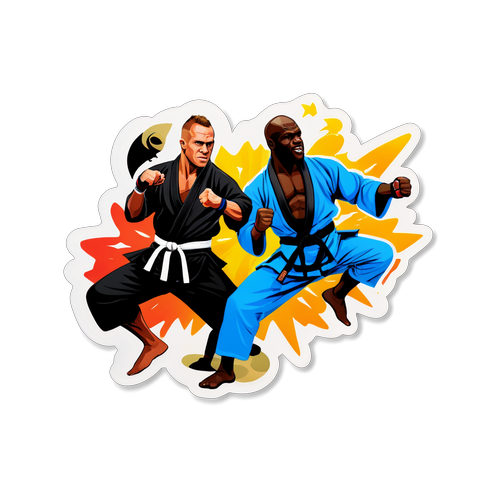 Levendige Sticker van Dave Roelvink en Melvin Manhoef