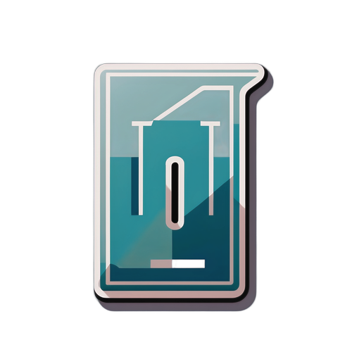 Minimalist Naklejka z Literami 'tt'