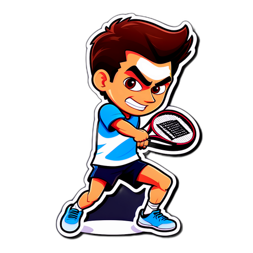 Cartoon Tennis Spiller