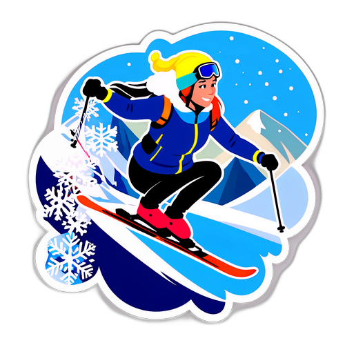 Perrine Laffont en action de ski