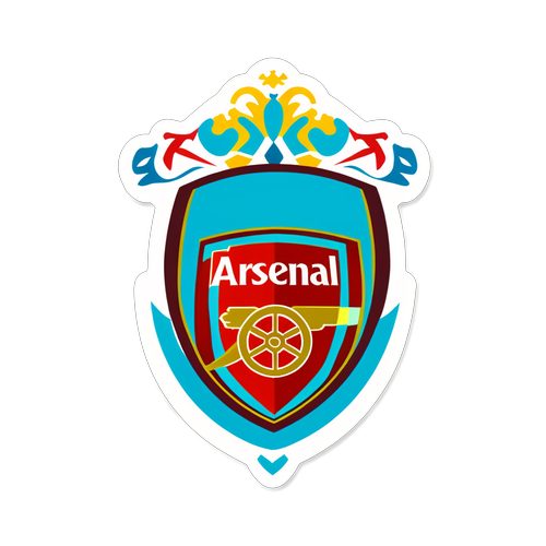 Stiker Bertema Sepak Bola 'Arsenal vs Aston Villa'