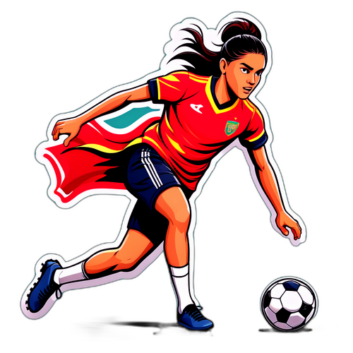 Sari Multala toiminnassa jalkapallokentällä