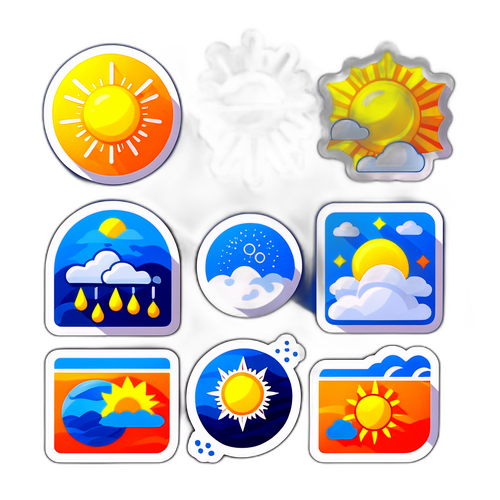 สติ๊กเกอร์พยากรณ์อากาศ