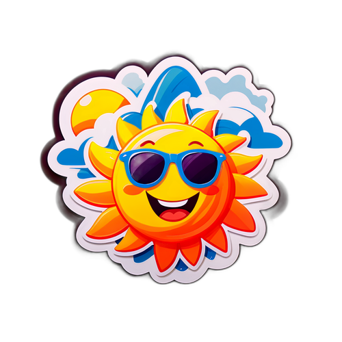 สติกเกอร์แดดอารมณ์ดี