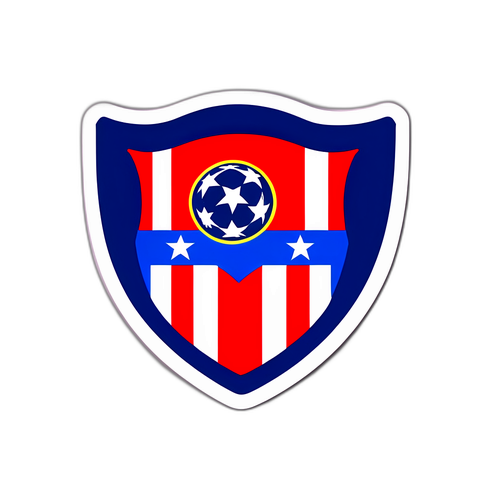 Aufkleber mit dem Wappen von Atlético Madrid