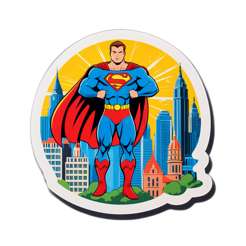 Superhrdina Karel Oujezdský s ikonickými budovami