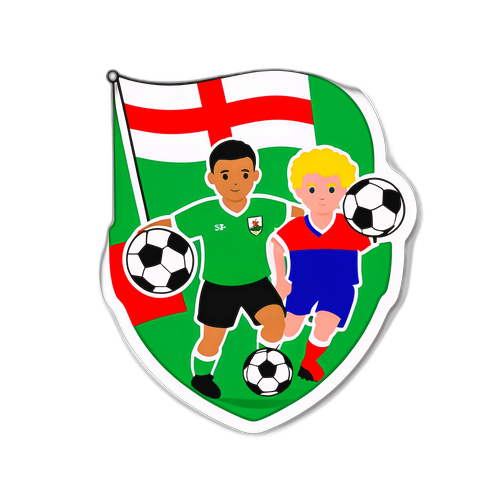 Ilustración deportiva de Irlanda del Norte enfrentando a Luxemburgo