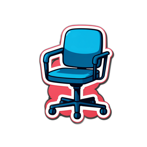 Leeg Kantoorstoel Sticker