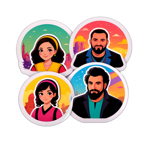 Kızılcık Şerbeti Sticker Tasarımı