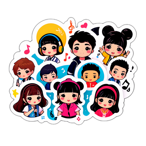 韓國流行音樂主題貼紙