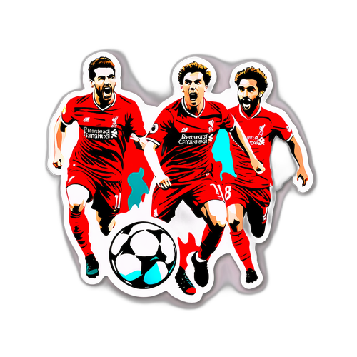 Sticker ng Thrilling na Sandali ng Liverpool vs Real Madrid