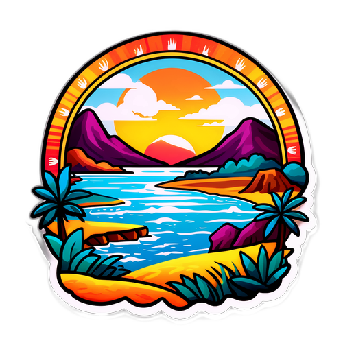 Sticker z pięknym motywem Talavery