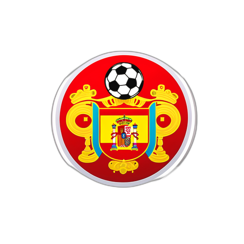 Σχέδιο με ποδοσφαιρικές μπάλες που σχηματίζουν το σχήμα της Ισπανίας