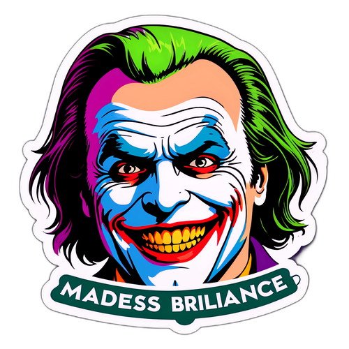 Jack Nicholsons ansikt som Joker