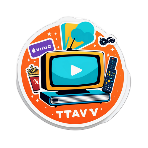 Sticker care promovează TV-ul online