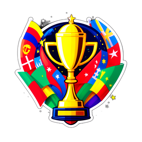 Adesivo Vibrante de Celebração Global