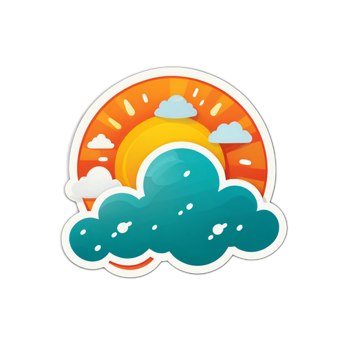 Masayang Sticker ng Panahon