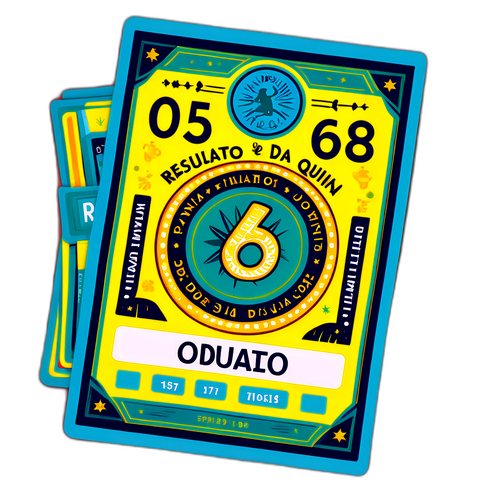 Design de Bilhete Raspadinha - Resultado da Quina de Hoje