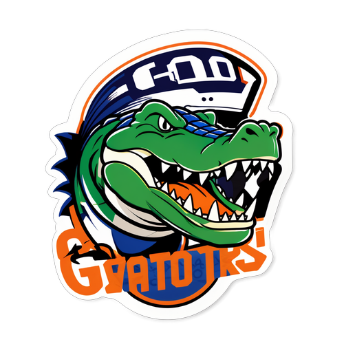 Unleash the Spirit! Gator Football Sticker That'll Make You Shout 'Go Gators!' 🚀