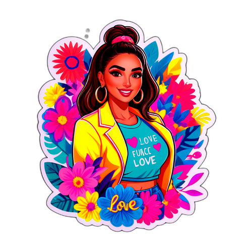 Huda's Love & Friendship Sticker