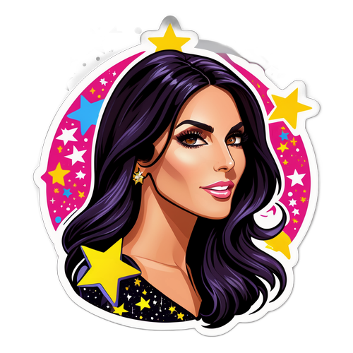 Una vivace adesivo di Elisabetta Gregoraci