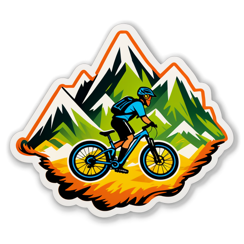 Stiker Sepeda Gunung Dinamis