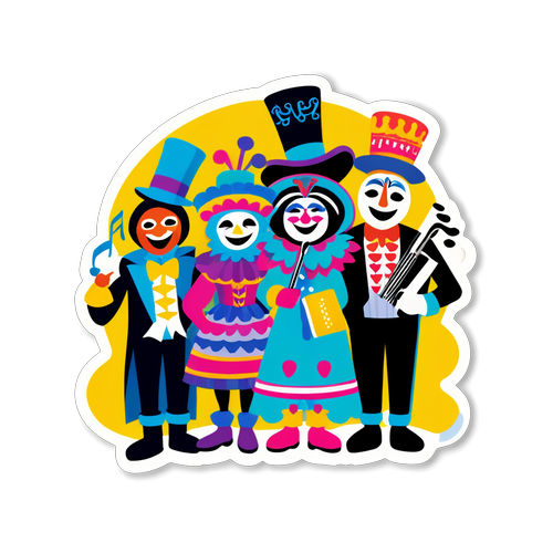 Whimsical Mummers Parade 2025 Sticker