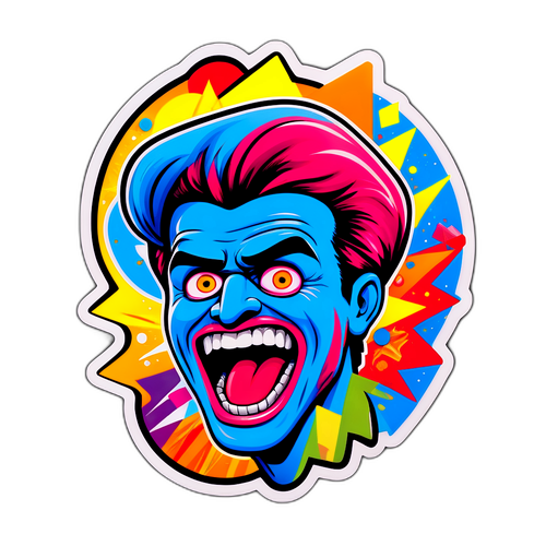 Lebhafte Pop-Art Aufkleber von Daniel Küblböck
