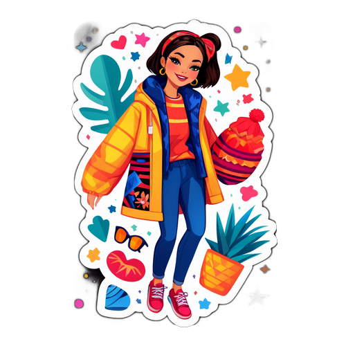 Masayang Sticker ng Estilo