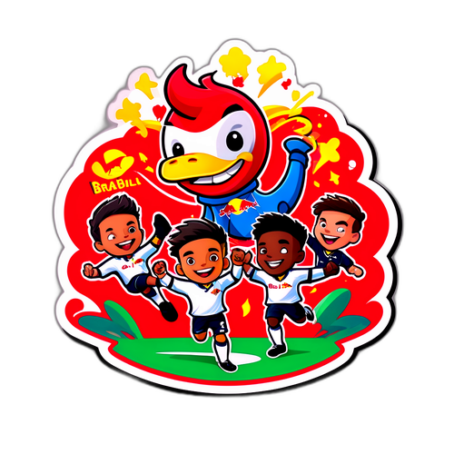 Stiker Ceria Logo Red Bull Bragantino