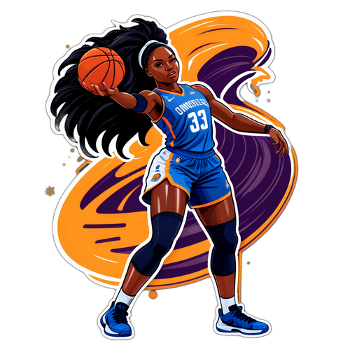 Jonquel Jones Dominant Defensive Stance Sticker
