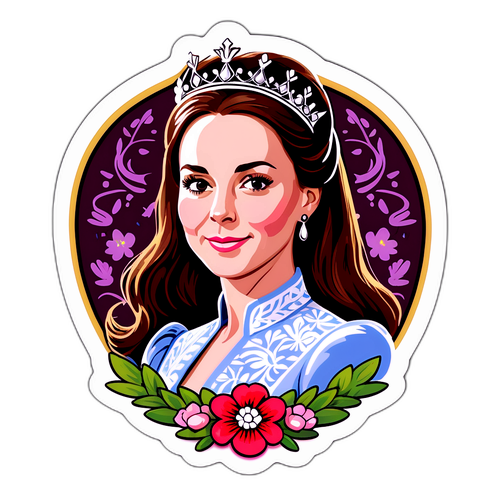 Regalna Naklejka Księżnej Kate