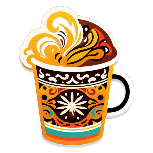 Adesivo Tazza di Caffè Camarda