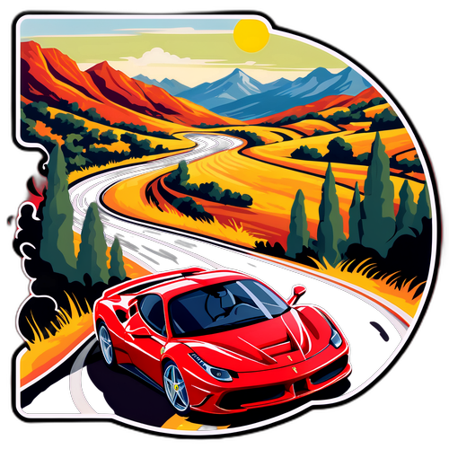 Stiker Ferrari di Jalan Berliku