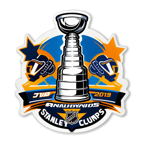 Sleek Stanley Cup Playoffs Bracket Sticker