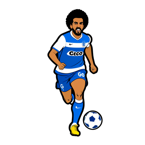 Gol Timão! A Arte Minimalista que Captura a Corrida em Grande Estilo!