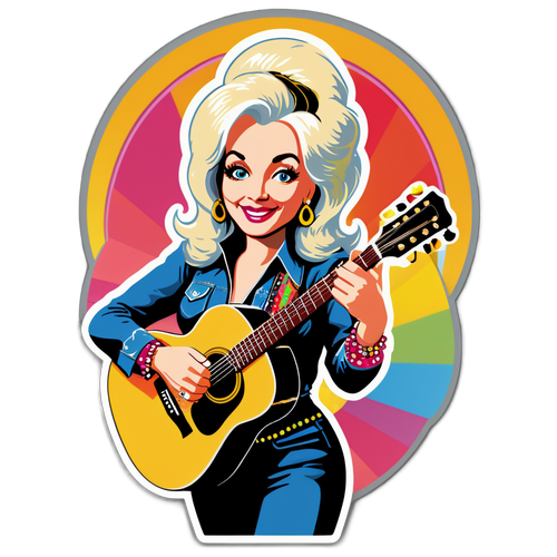 Dolly Parton: Ikonisk Hår og Guitar - En Farverig Musikfest! 🎸✨