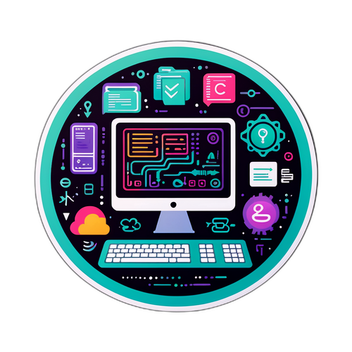 Stickers s tématem programování